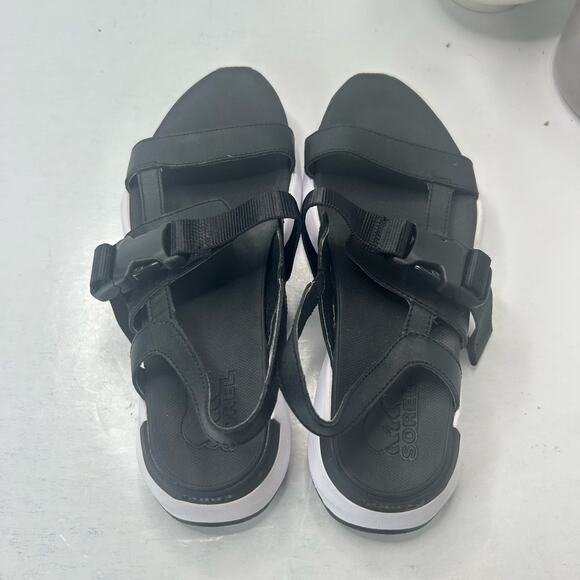 Sorel Kinetic Impact II Sling Low Sandal Black NL4697-010 Women's 7 Tried On - Picture 5 of 9